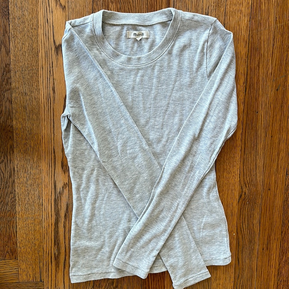Madewell EUC grey long sleeve